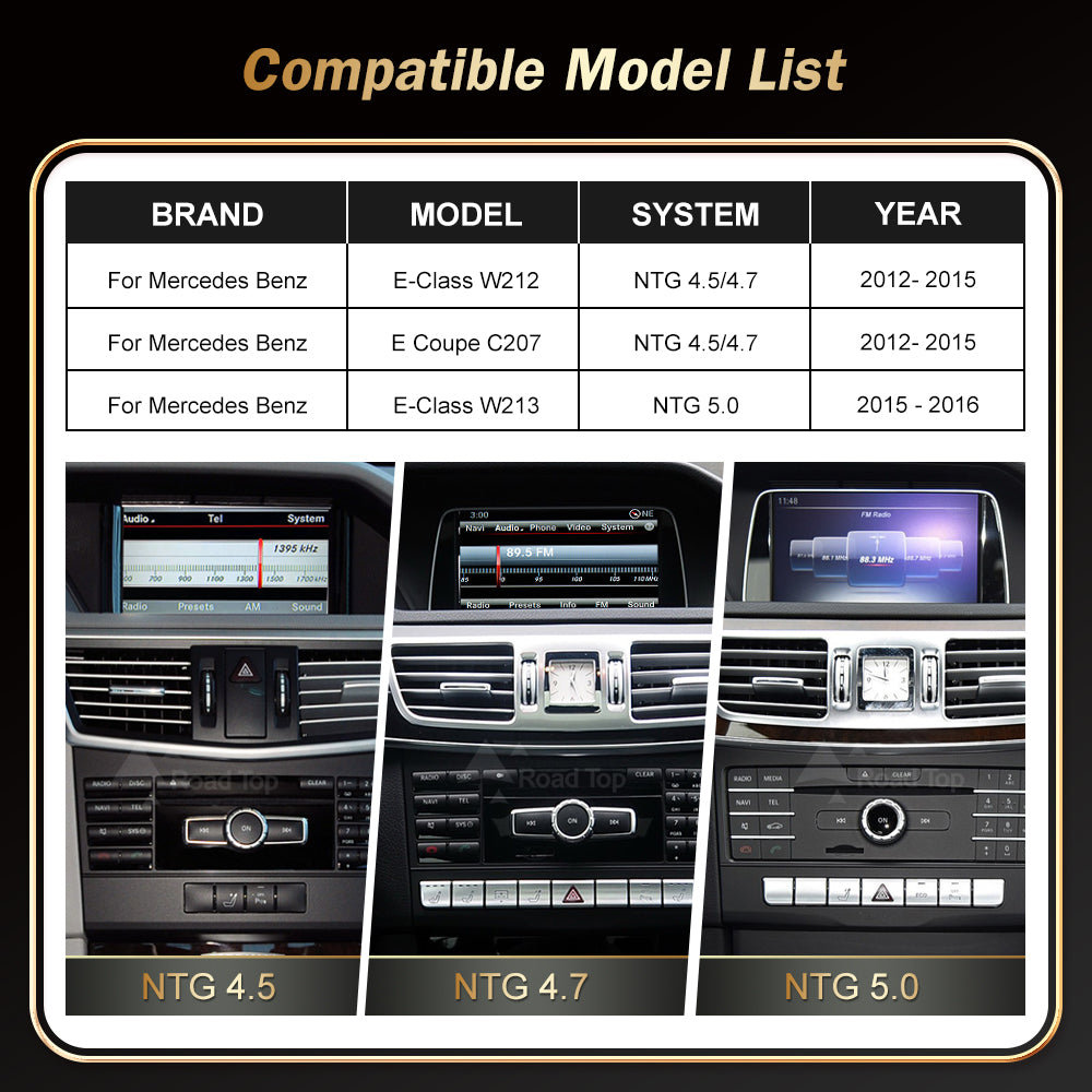 For Mercedes Benz E-CLASS W212 (TAX FREE)