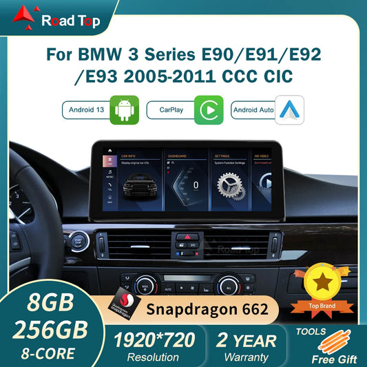 For BMW 3 4 Series CCC CIC Android 13 Stereo Head Unit