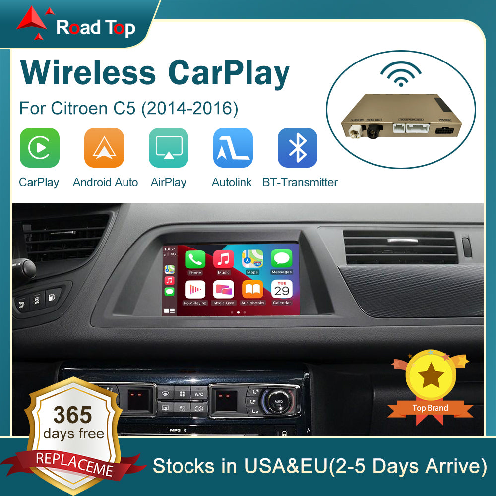 RoadTop Wireless CarPlay For Citroen C5 C4L 7 inch Screen – Road Top