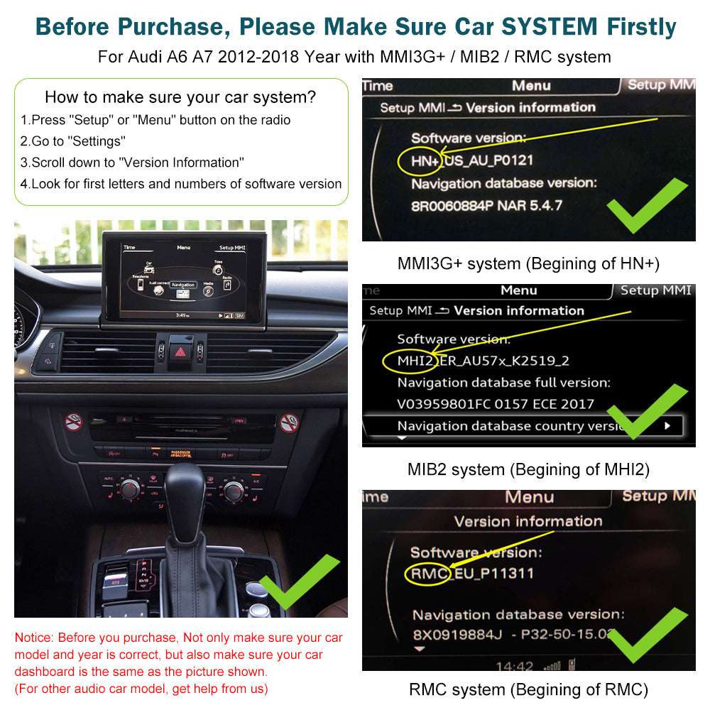 For Audi A6 A7(TAX FREE)