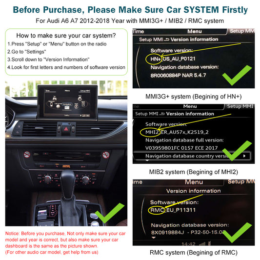 For Audi A6 A7(TAX FREE)