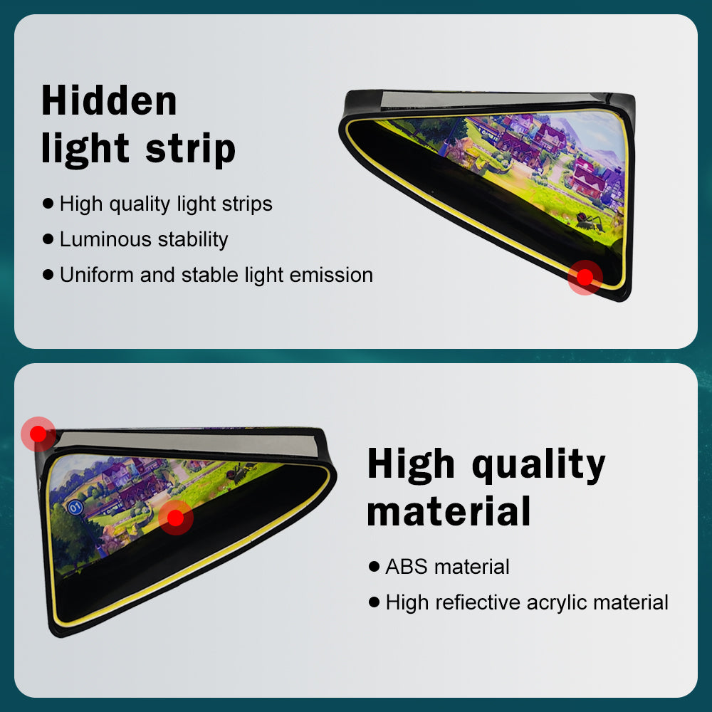For Tesla model 3/Y DIY Car Triangle Window Decoration