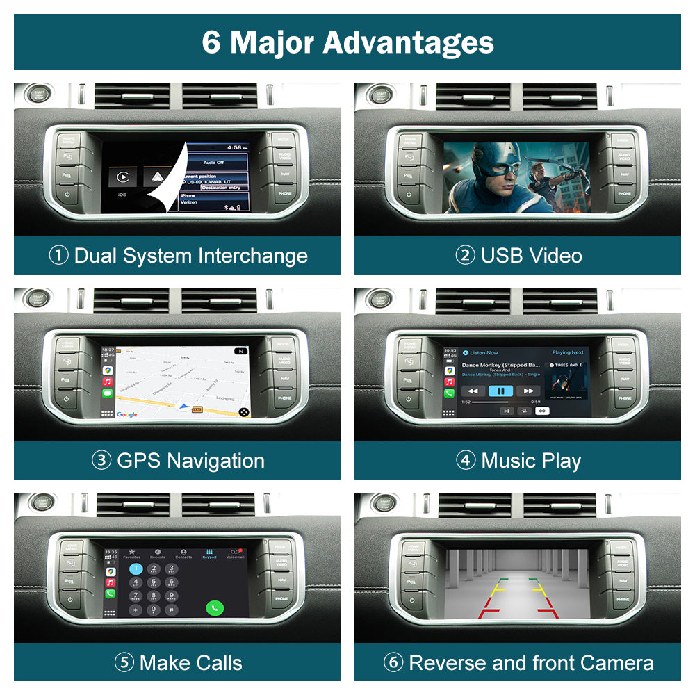 For Land Rover /Jaguar with Bosch or Harman Headunit 2012-2018
