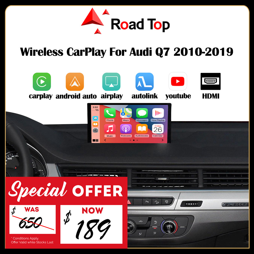 RoadTop Wireless Apple CarPlay Interface for Audi Q7 Road Top