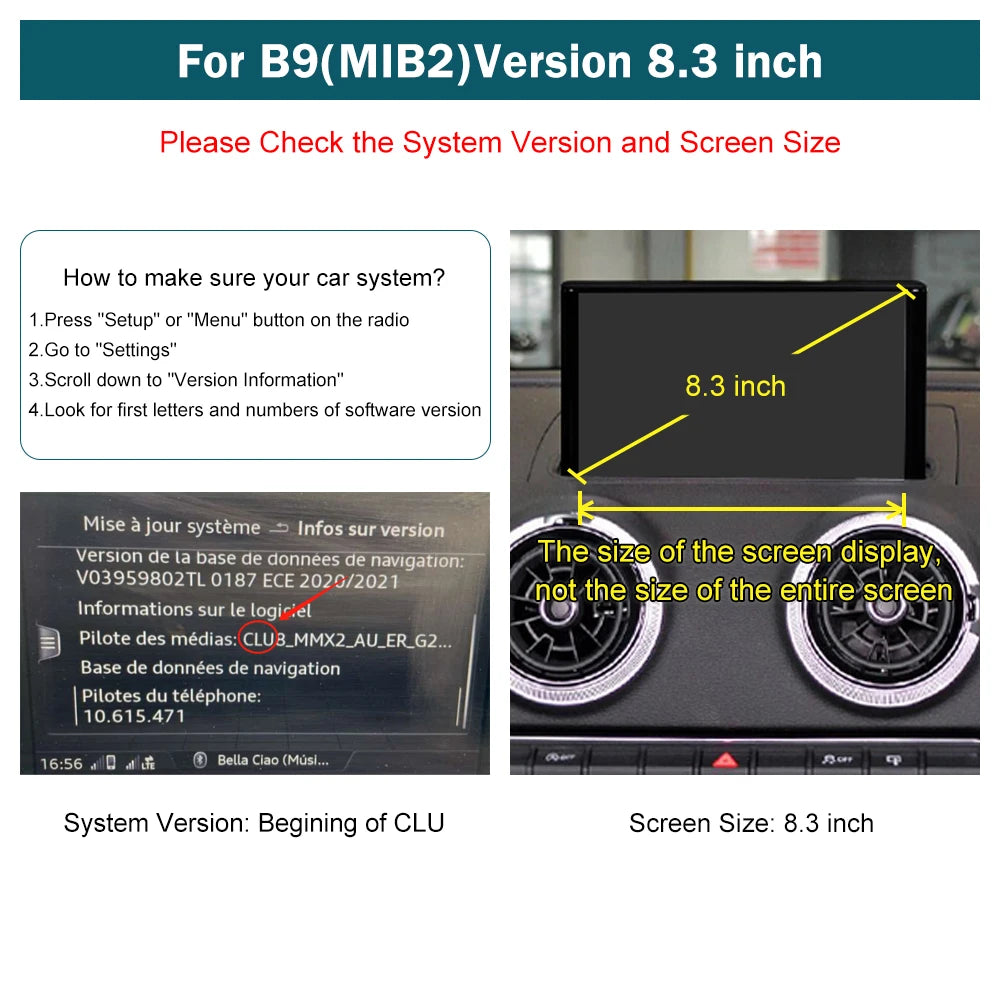 For Audi A3 Q2(TAX FREE)