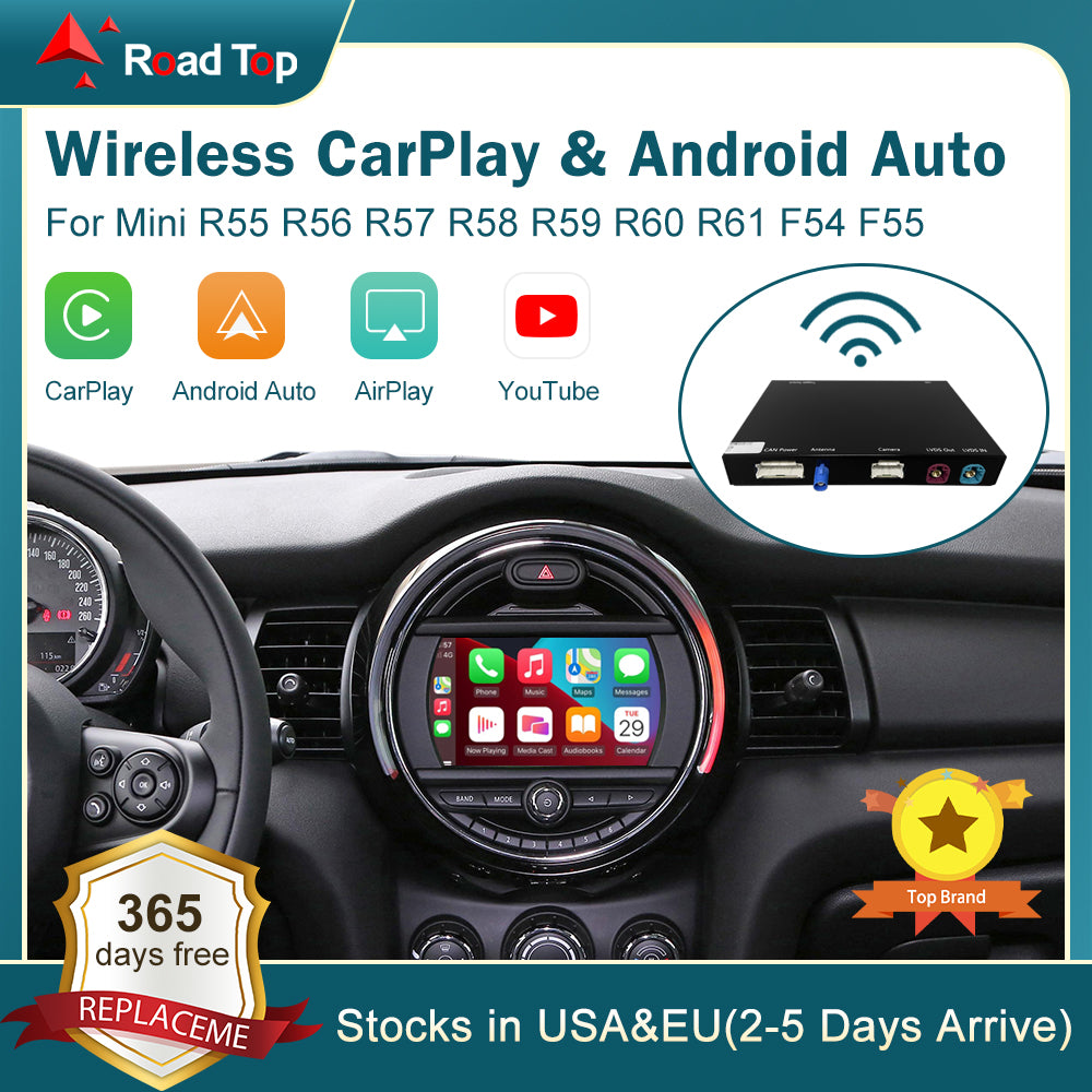 Wireless CarPlay for Mini R55 R56 R57 R58 R59 R60 R61 F54 F55 – Road Top