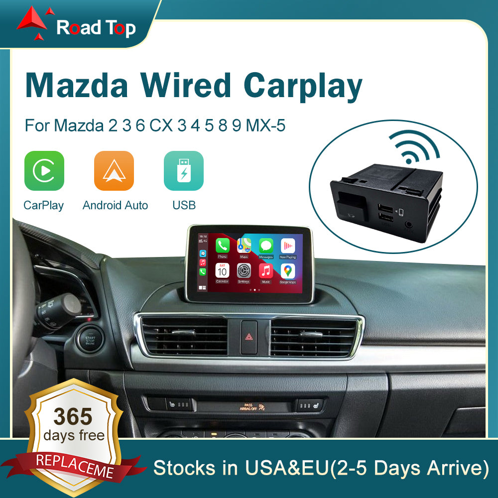 Wired Apple CarPlay Adapter for Mazda 2 3 6 CX-3 4 5 8 9 MX-5