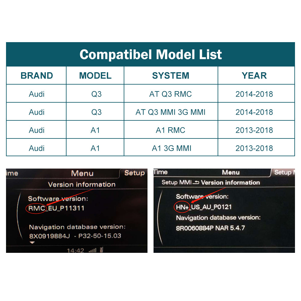 For Audi A1 Q3(TAX FREE)
