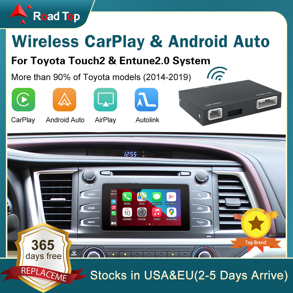 RoadTop Wireless CarPlay For Toyota Avensis Corolla Auris Yaris Prius Hilus RAV4 CH-R