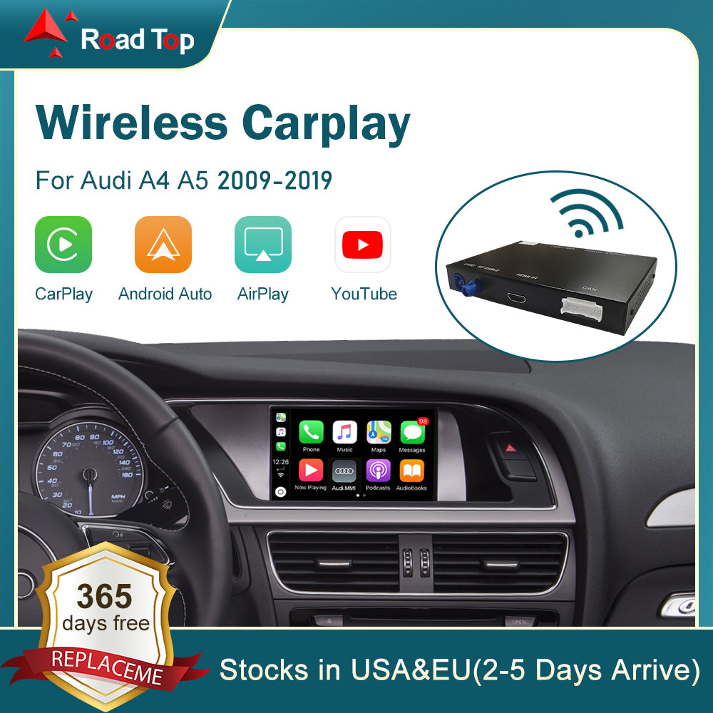 RoadTop Wireless Apple CarPlay Interface for Audi A4 A5
