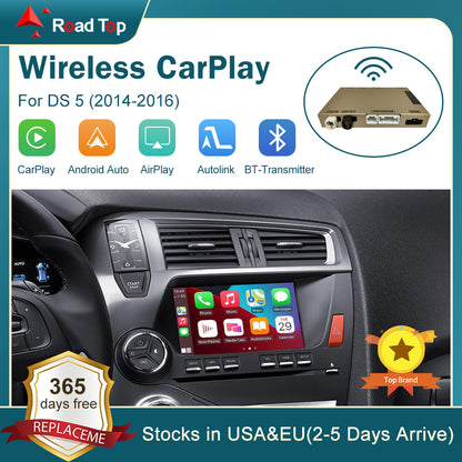 RoadTop Wireless CarPlay for DS5 DS6 2014-2016 7" Screen