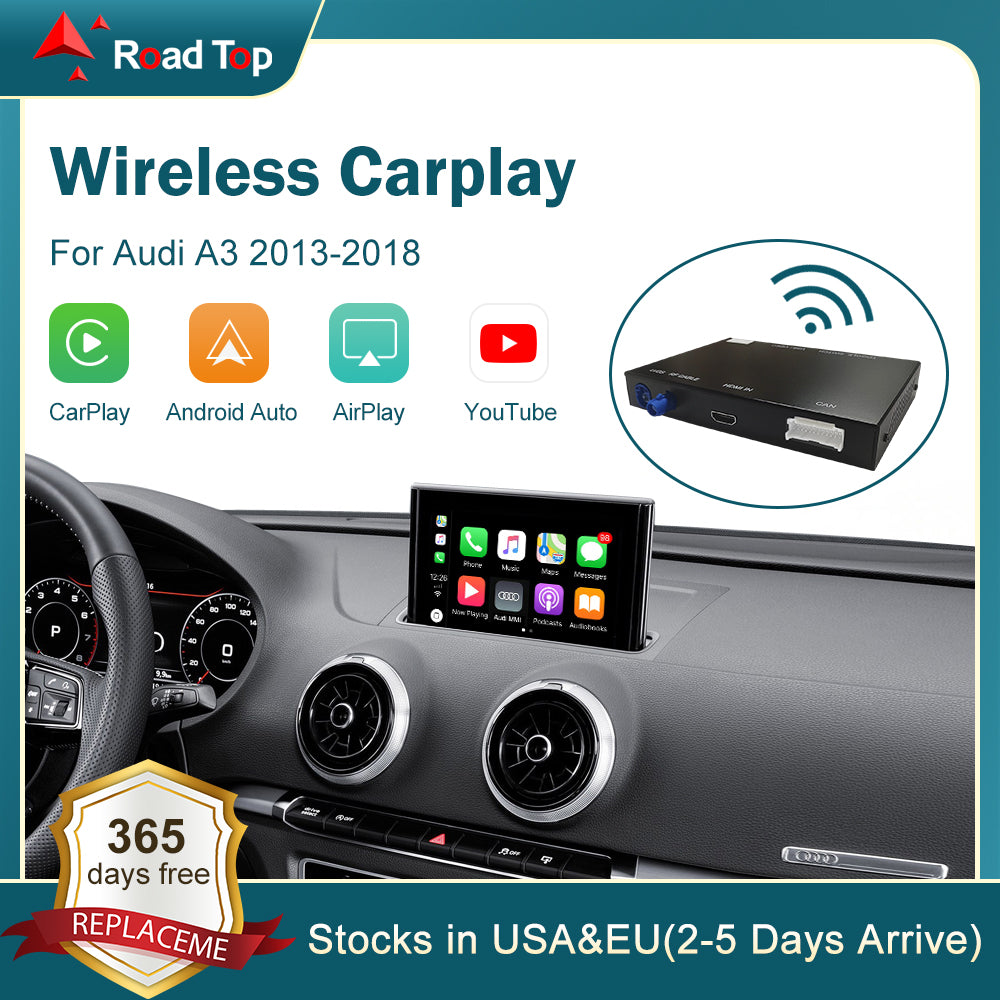Road Top Wireless Carplay Android Auto units work with all makes of cars