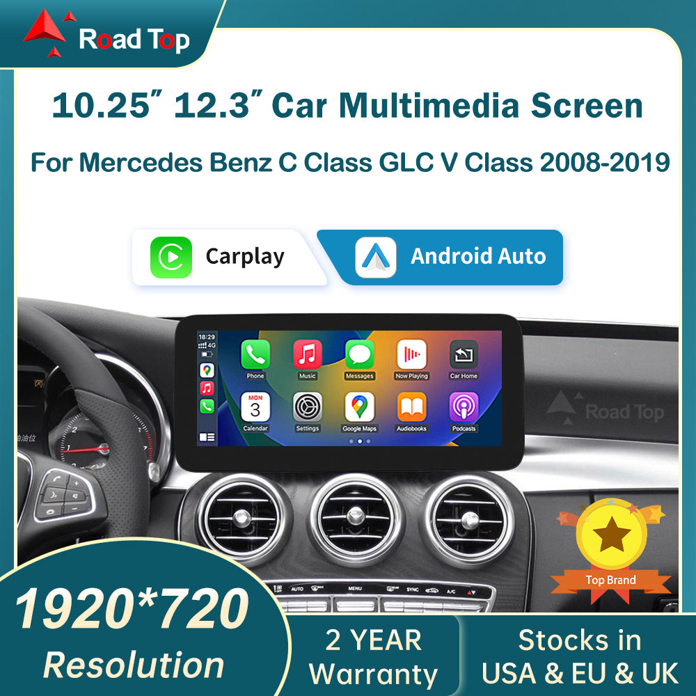 RoadTop HD Linux Touch Screen For Mercedes-Benz C Class W205 GLC V ...