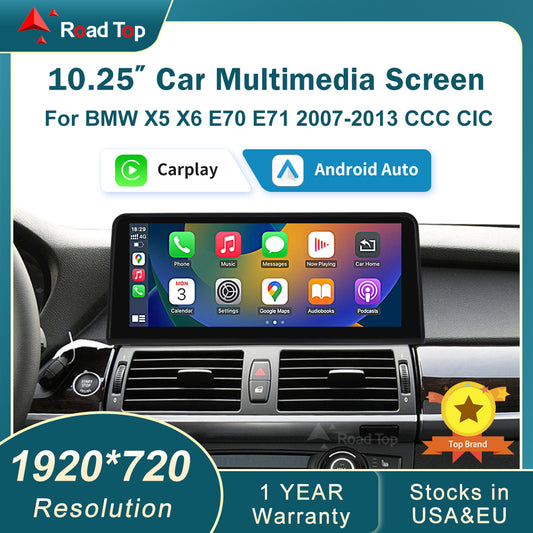 RaodTop 1920 HD Linux Touch Screen For BMW X5 X6