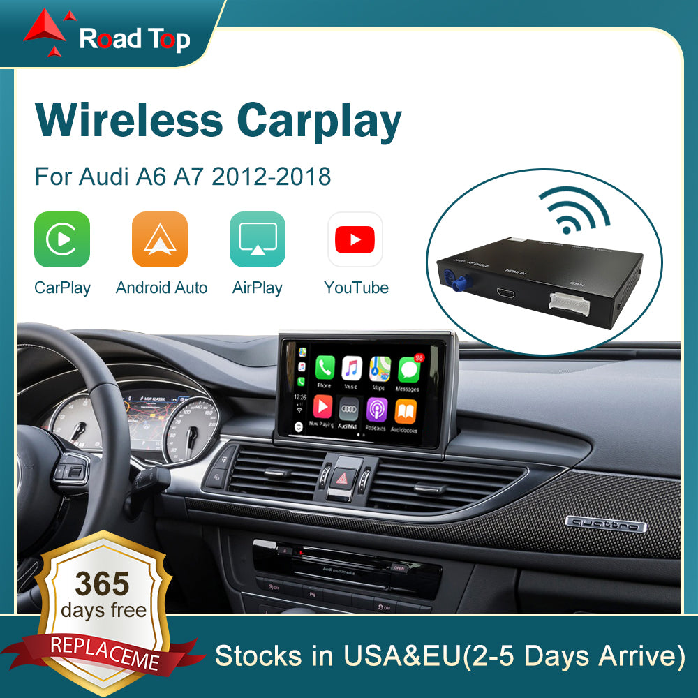 RoadTop Wireless Apple CarPlay Interface for Audi A6 A7