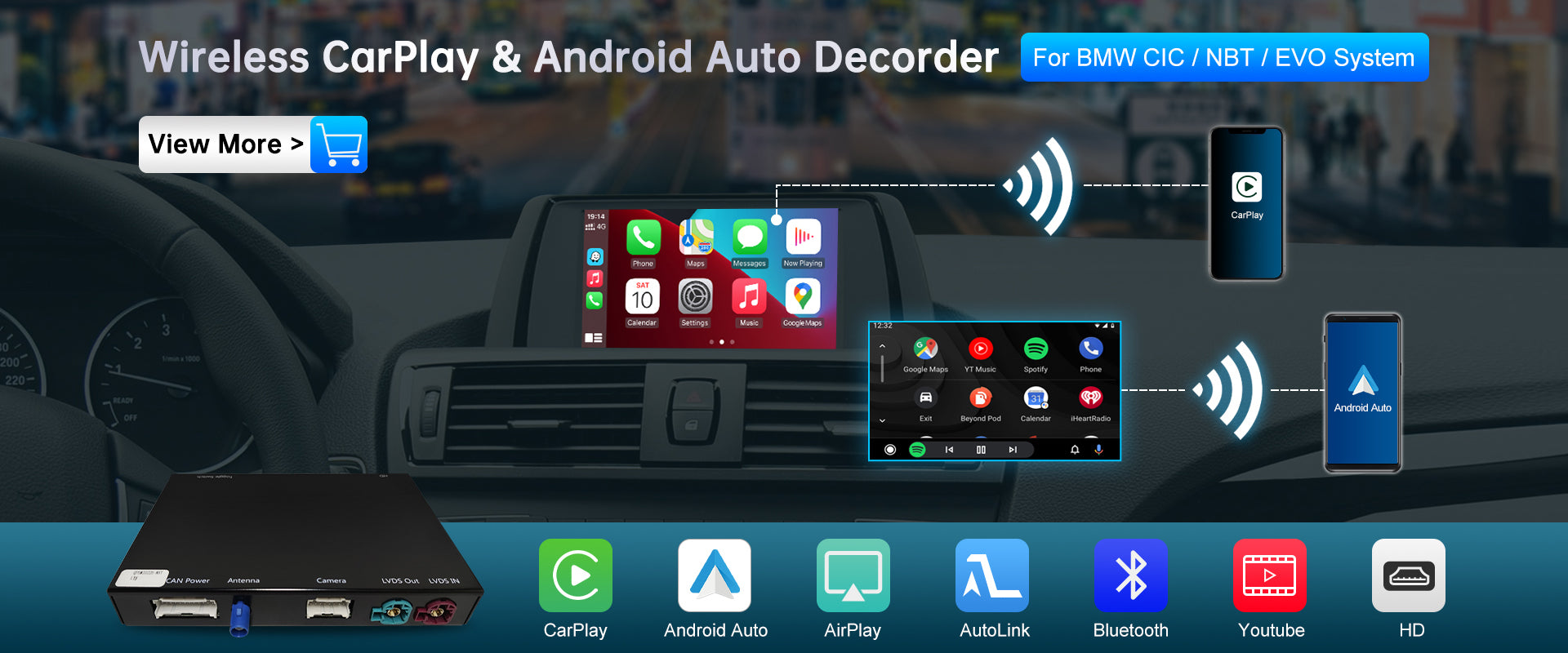 The best choice if your car is without factory original screen