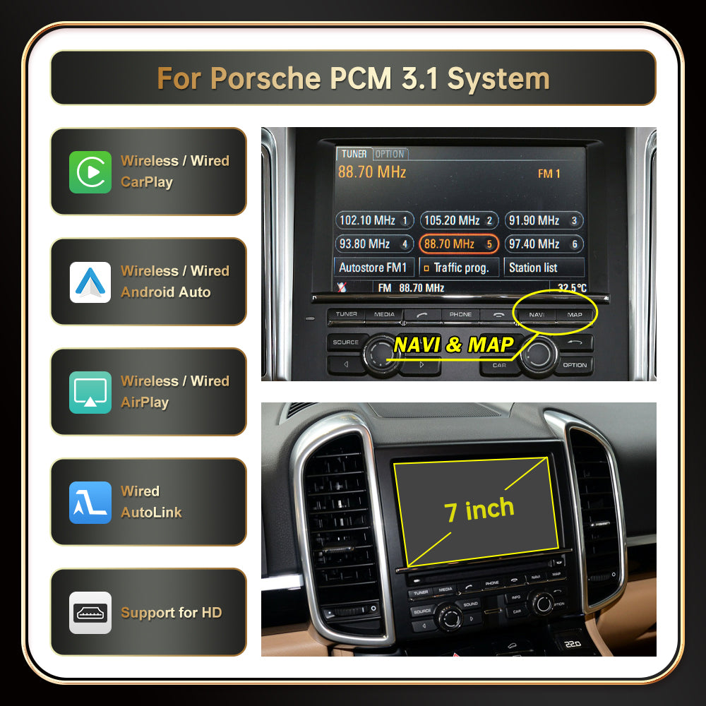 For Porsche PCM3.0&3.1 System