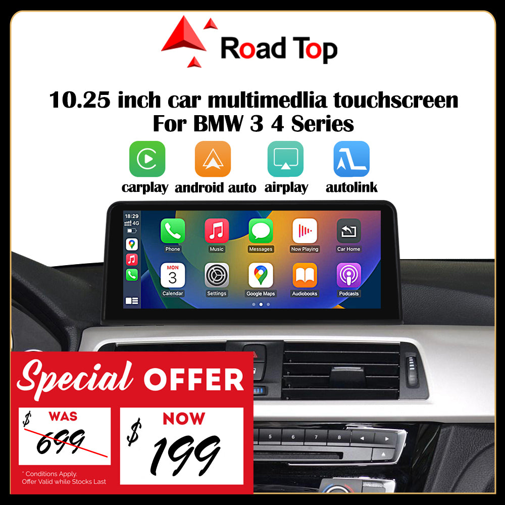 RoadTop Linux Touch Screen For BMW 3 4 Series E90 E93 F30 F31 F32 F33 F34