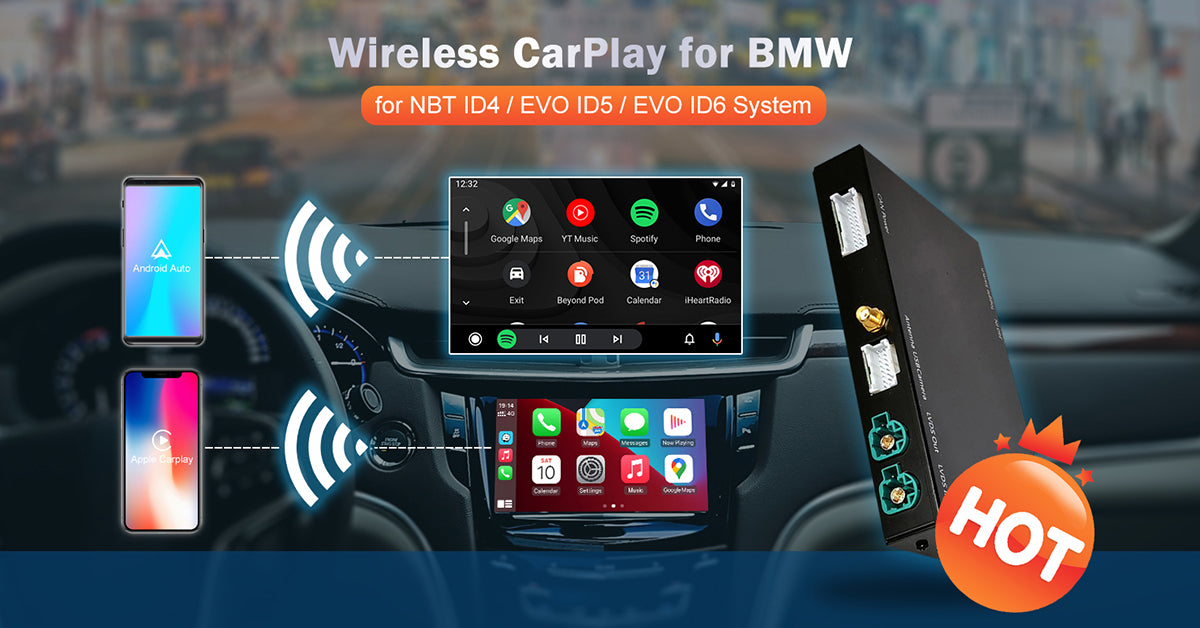 Carpuride Portable Wired CarPlay - Apple CarPlay/Android Auto /7IPS Touch  Screen/ Multimedia Bluetooth Navigation Dashboard Console