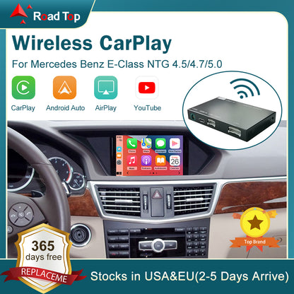 RoadTop Mercedes Benz E-CLASS W212 Wireless CarPlay & Android Auto