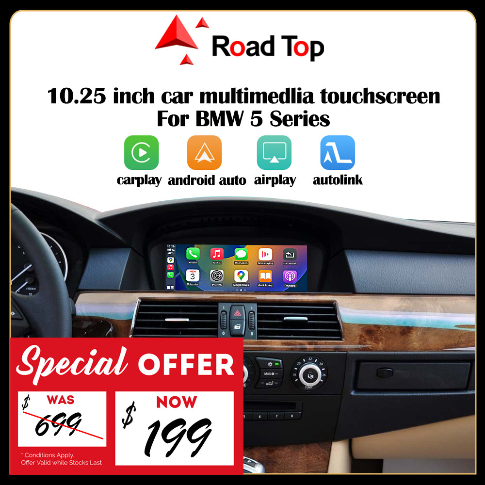 RoadTop Linux Touch Screen For BMW 5 Series E60 E61 F10 F11