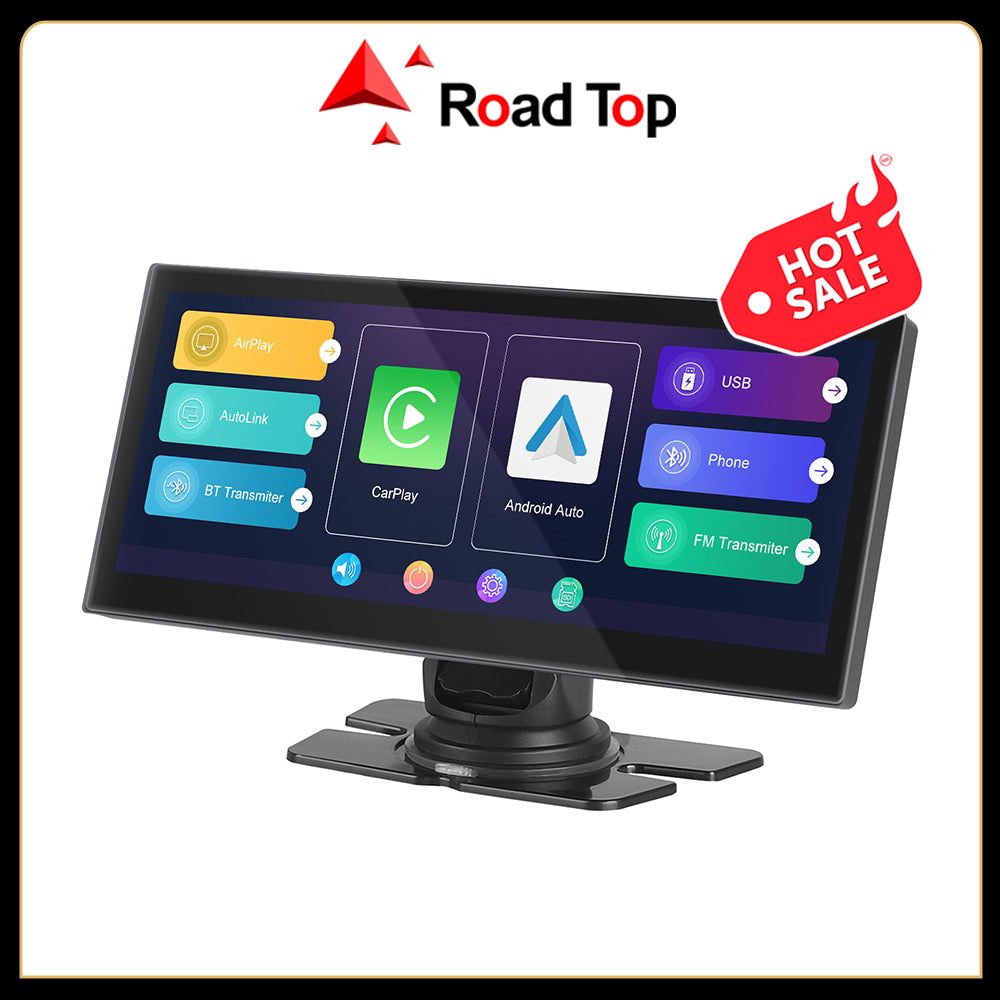 Road Top Newly upgraded Wireless Carplay Portable 8.9" Car Touchscreen