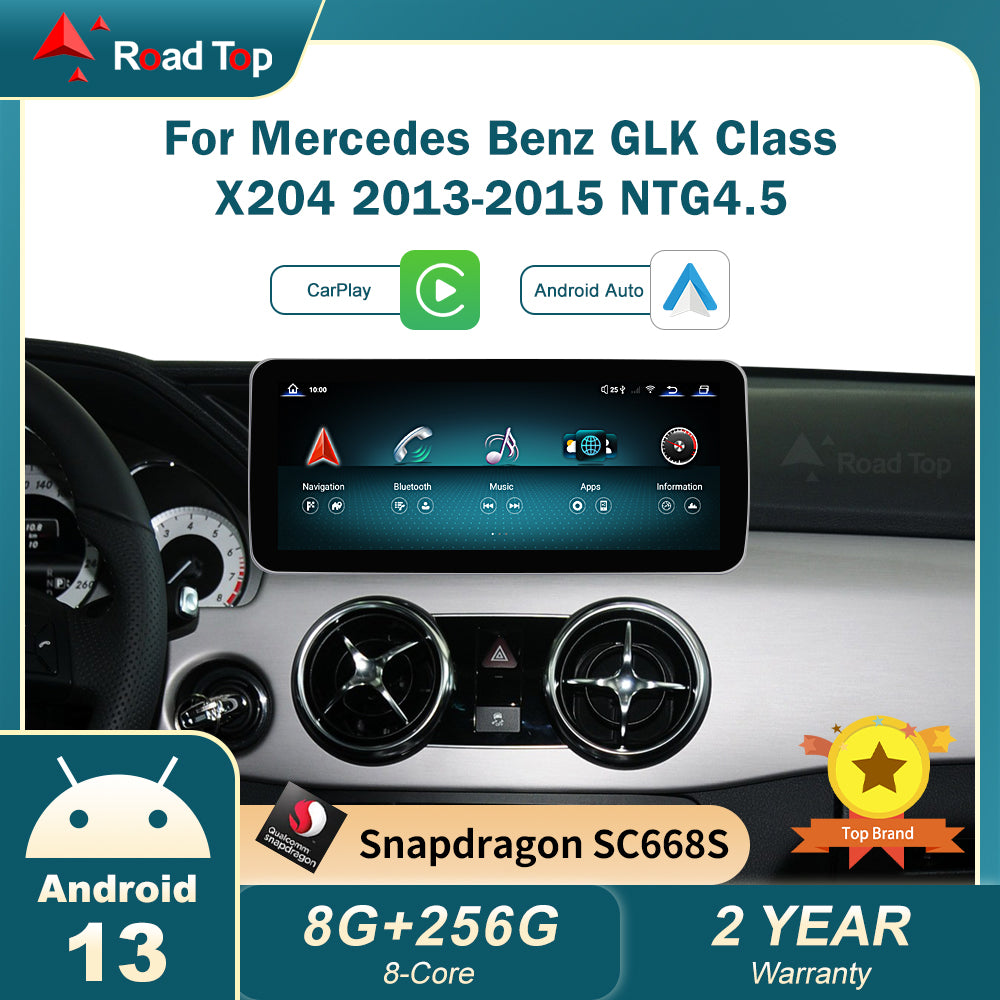 For Mercedes Benz GLK X204 Android 13 TouchScreen