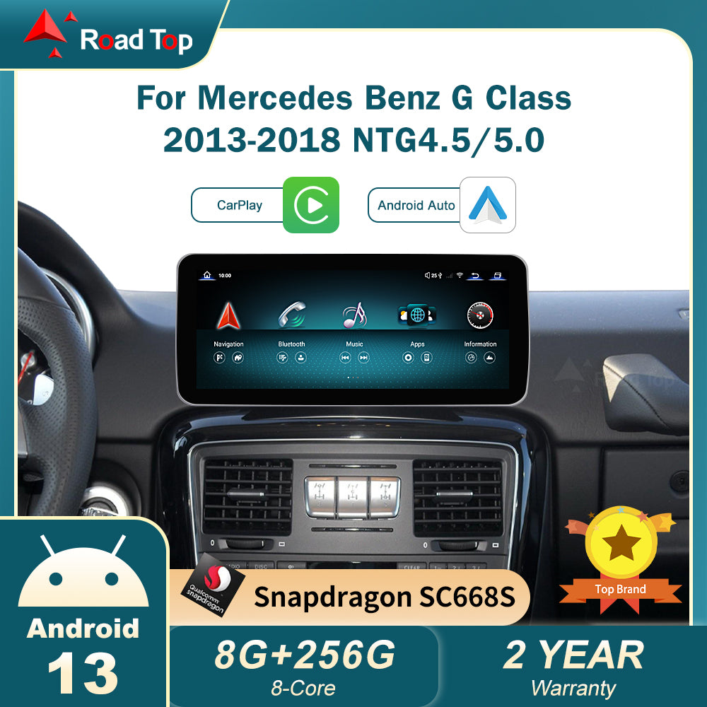 RoadTop Android 13 TouchScreen for Mercedes Benz G Class W463