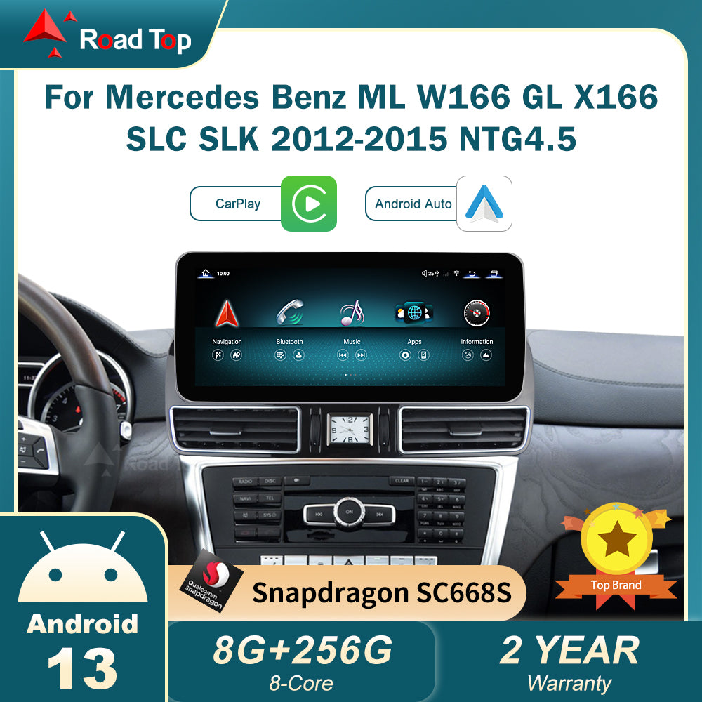 Android 13 TouchScreen For Mercedes Benz ML GL W166 X166