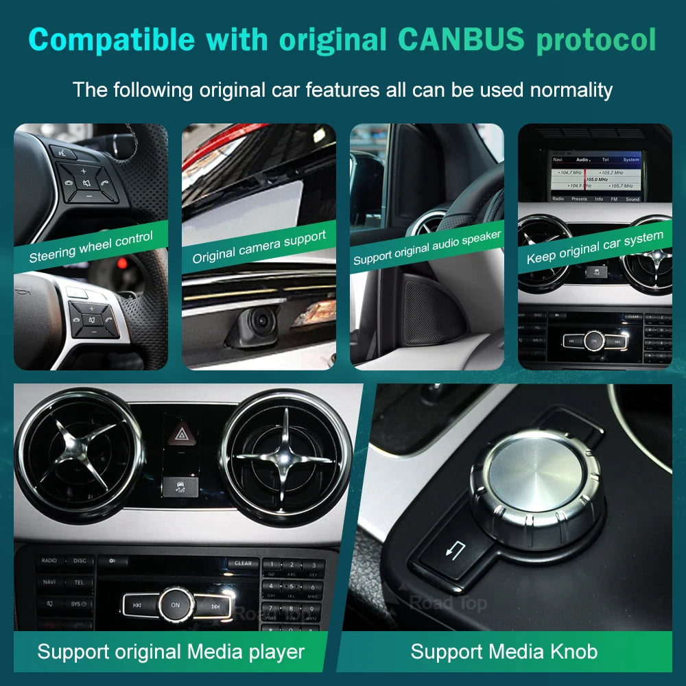 10.2'' Car Android For Mercedes Benz GLK Screen Autoradio Carplay Navigation