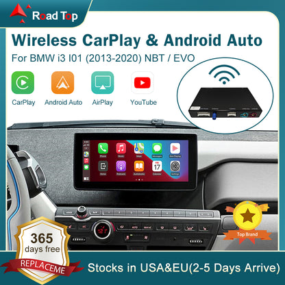 RoadTop Wireless CarPlay for BMW i3 I01 NBT, EVO System