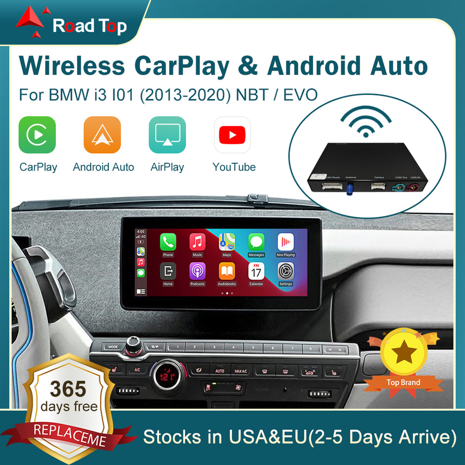 Road Top Wireless Carplay Android Auto units work with all makes of cars