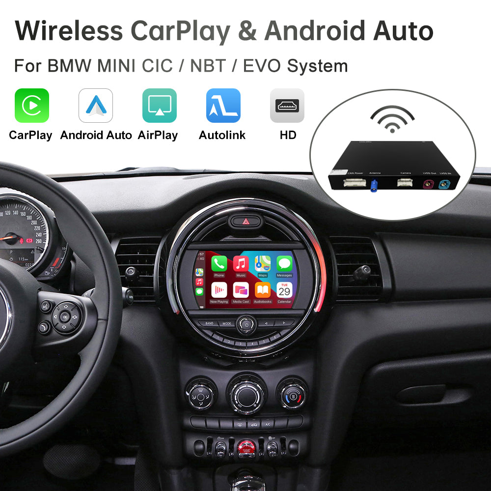 Wireless CarPlay for Mini R55 R56 R57 R58 R59 R60 R61 F54 F55 – Road Top