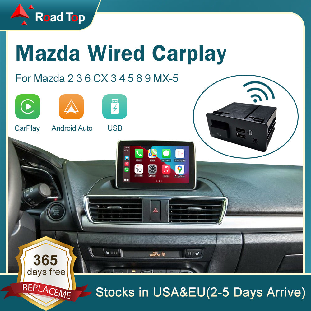 Wired Apple CarPlay Adapter for Mazda 2 3 6 CX-3 4 5 8 9 MX-5