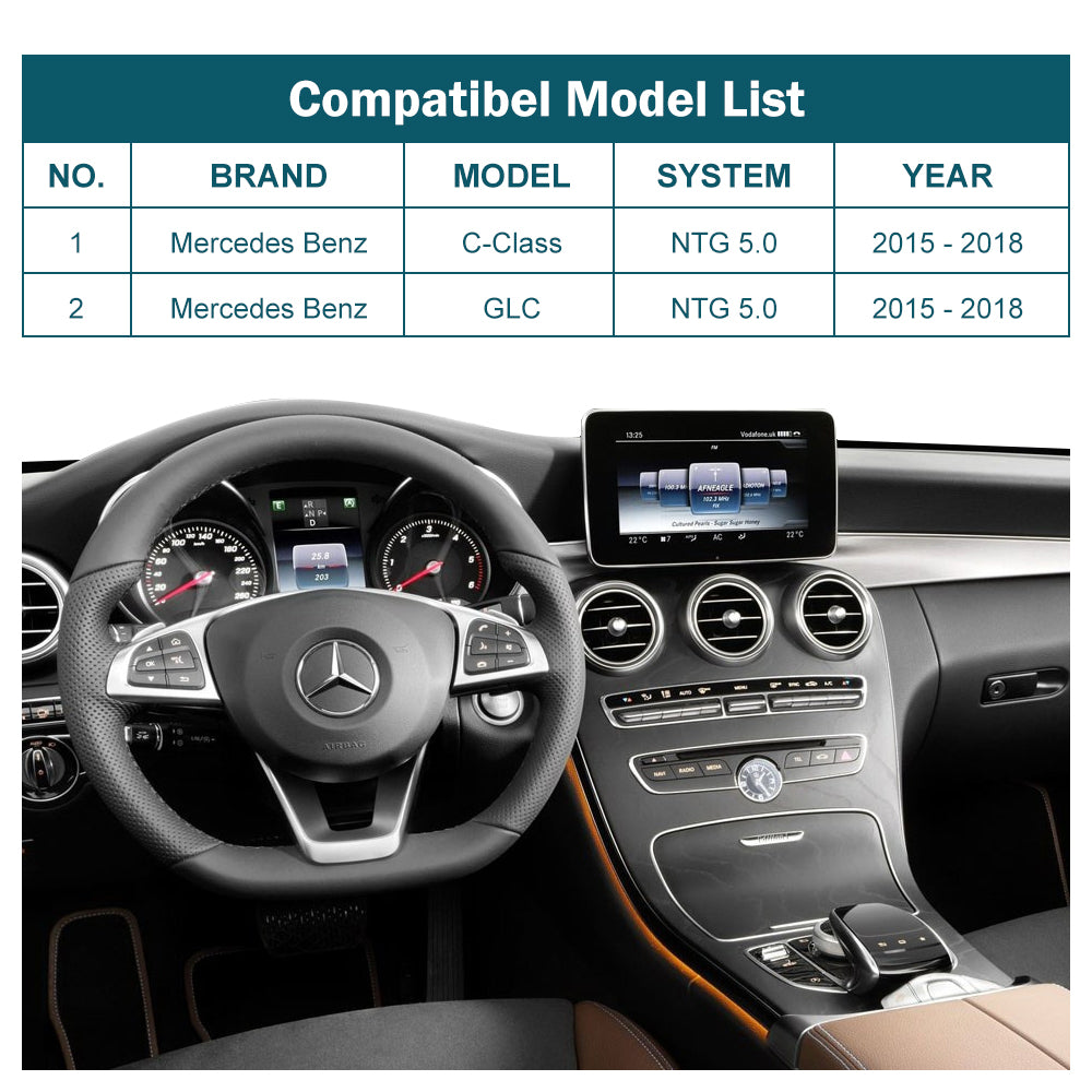Mercedes W205 C Class/GLC 2015-2018 Apple Carplay/Android Auto