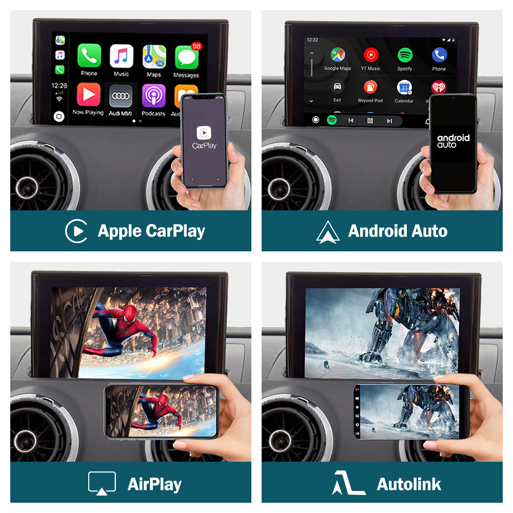 Audi Wireless Apple CarPlay Android Auto Retrofit Interface for Audi A3 8V  (2013-2018)