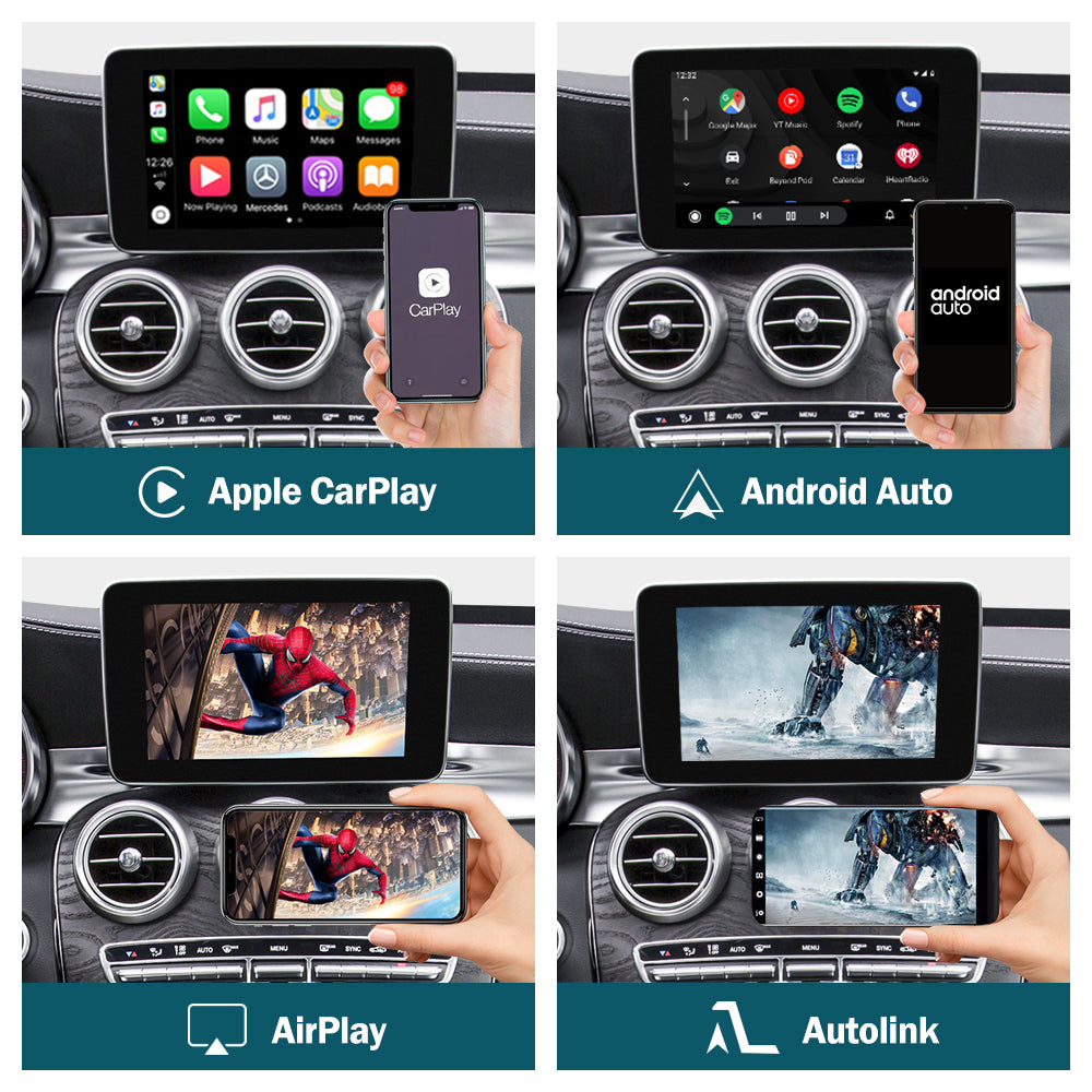 RoadTop Mercedes Benz C-CLASS GLC Wireless CarPlay & Android Auto ...