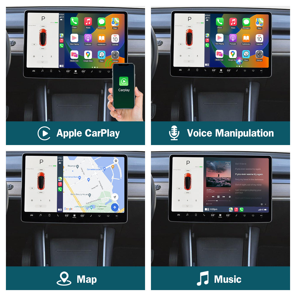 Tesla model online y apple carplay